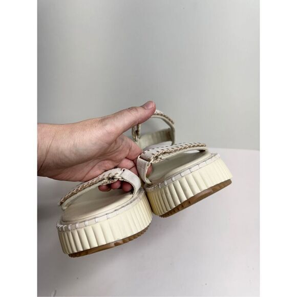 Dolce Vita Sandals Open Toe Ivory Summer Sporty Platform Size 9.5 - Picture 10 of 12